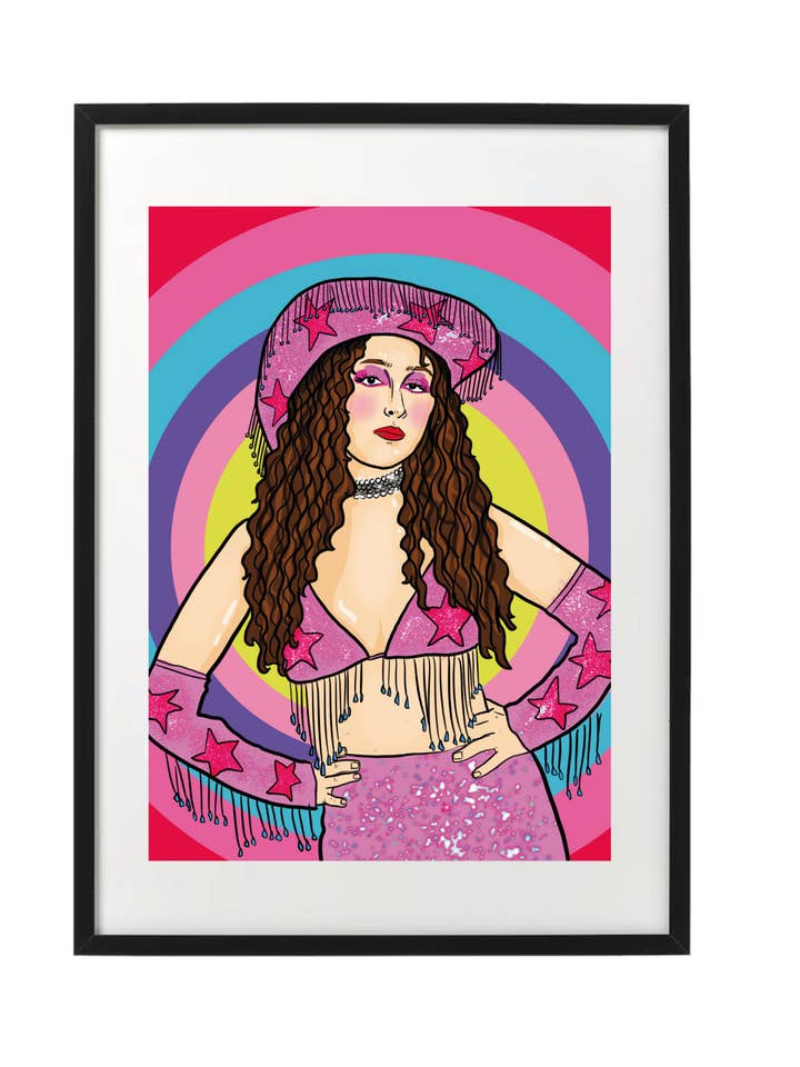 Chappell Roan Pink Art Print A4 Format for wholesale by Studio Soph (We Pay Your Import Fees - We Ship DDP)