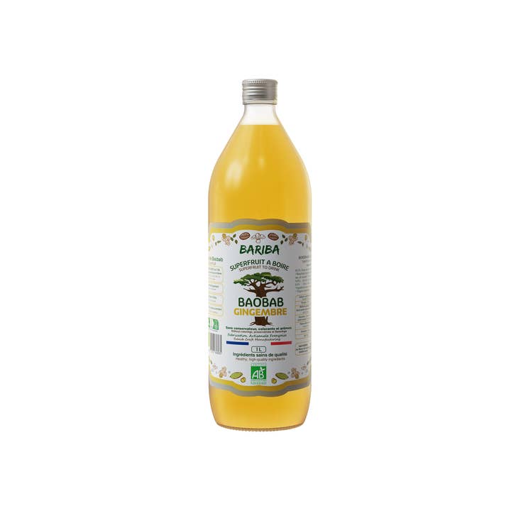 BARIBA - BOISSONS & COMPLEMENTS ALIMENTAIRES BIO - Wholesale Sports/Energy Drink - 🫚 HEALTHY & ORGANIC DRINK BAOBAB GINGER 1L1