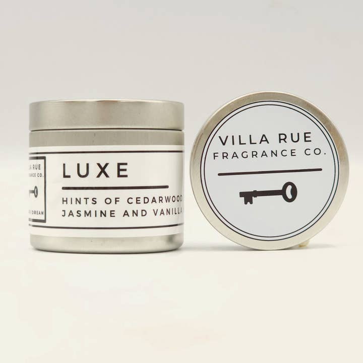 Luxe - Bougie de 2 oz en soja et noix de coco pour la vente par Villa Rue Fragrance Company