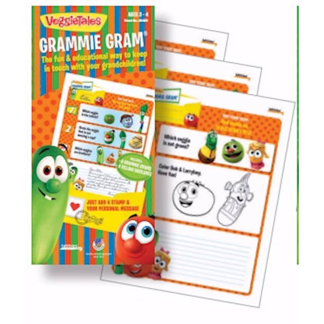 Veggie Tales: Grammie Grams 3-4 años (6 Gramos y 6 Sobres) para venta al por mayor de New Day Gifts