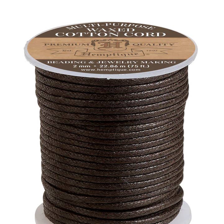 Hemptique – material para artesanato por atacado – Cordão de Algodão Encerado 0,5mm / 1mm / 2mm8