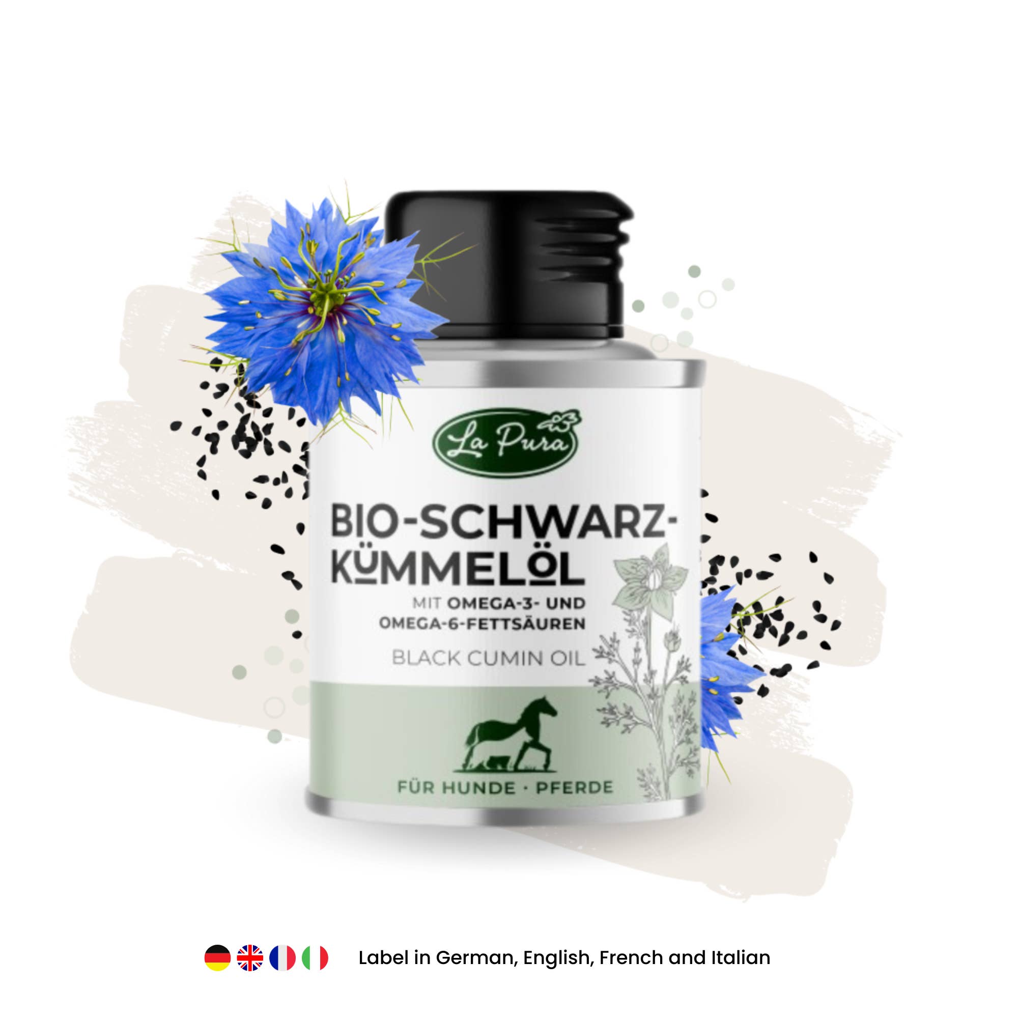 Kauartikel.com GmbH - Wholesale Pet Supplement - Dog - LaPura Bio Black Cumin Oil 100ml