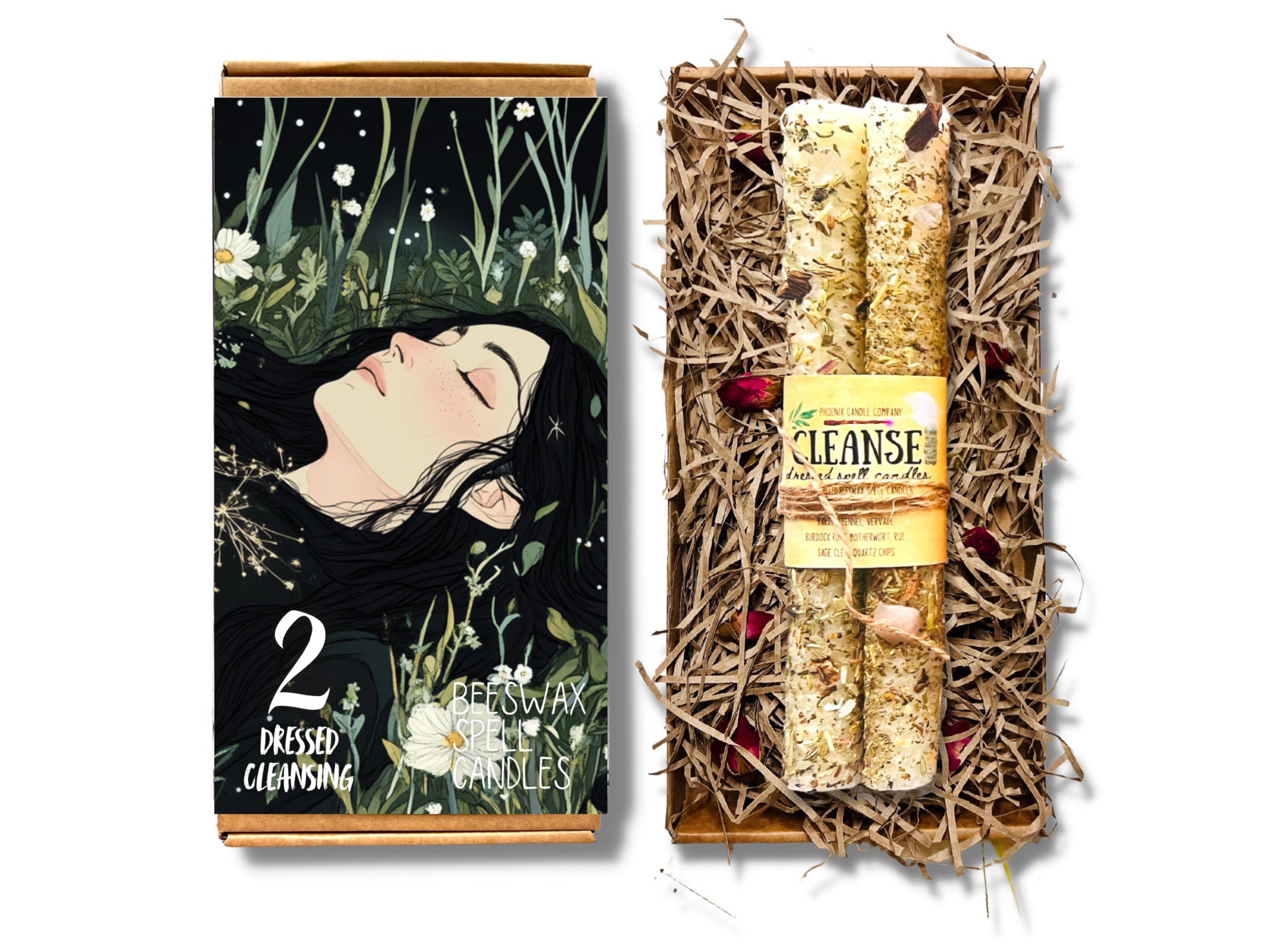 Phoenix Candle Company - Wholesale Votive Candle - Large Dressed Beeswax Spell Candles 8" (20cm)14