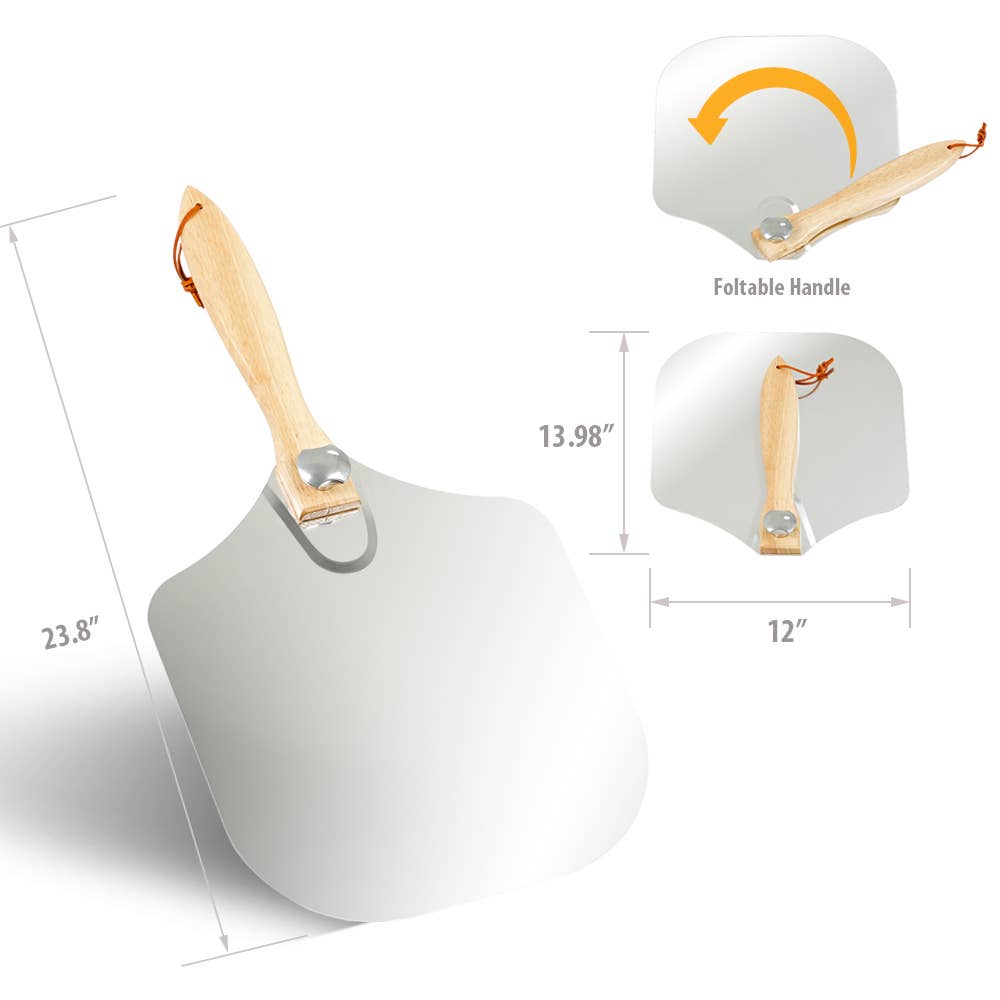 SHINERICH - Wholesale Outdoor Grill Tools - 16'' Gas Pizza Oven Black8