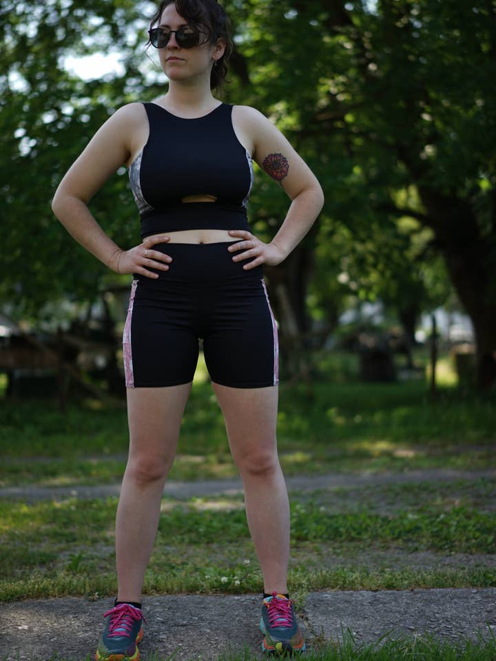 The Color Block Crop Top for wholesale by The Caravan Studio