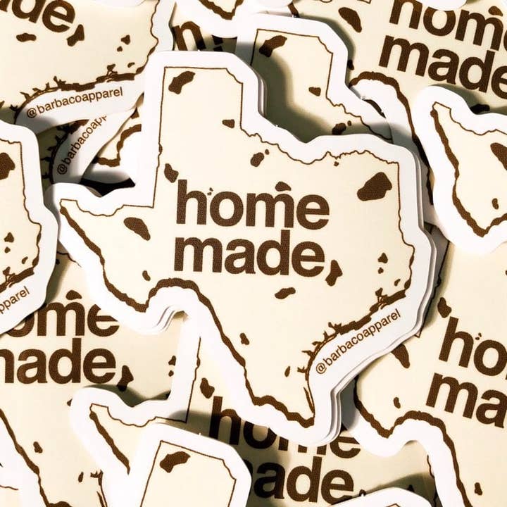 Hausgemachter Texas-Tortilla-Vinylaufkleber für den Großhandel von BarbacoApparel