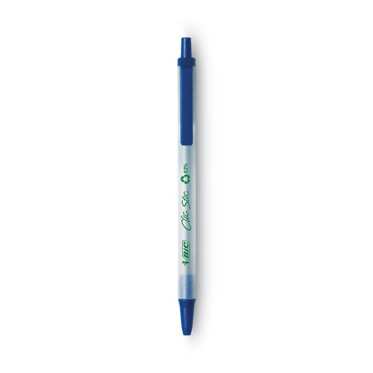 Everyday Supply Co - Wholesale Pen - BIC Ecolutions Clic Stic Pen, 1mm Blue, Dozen0