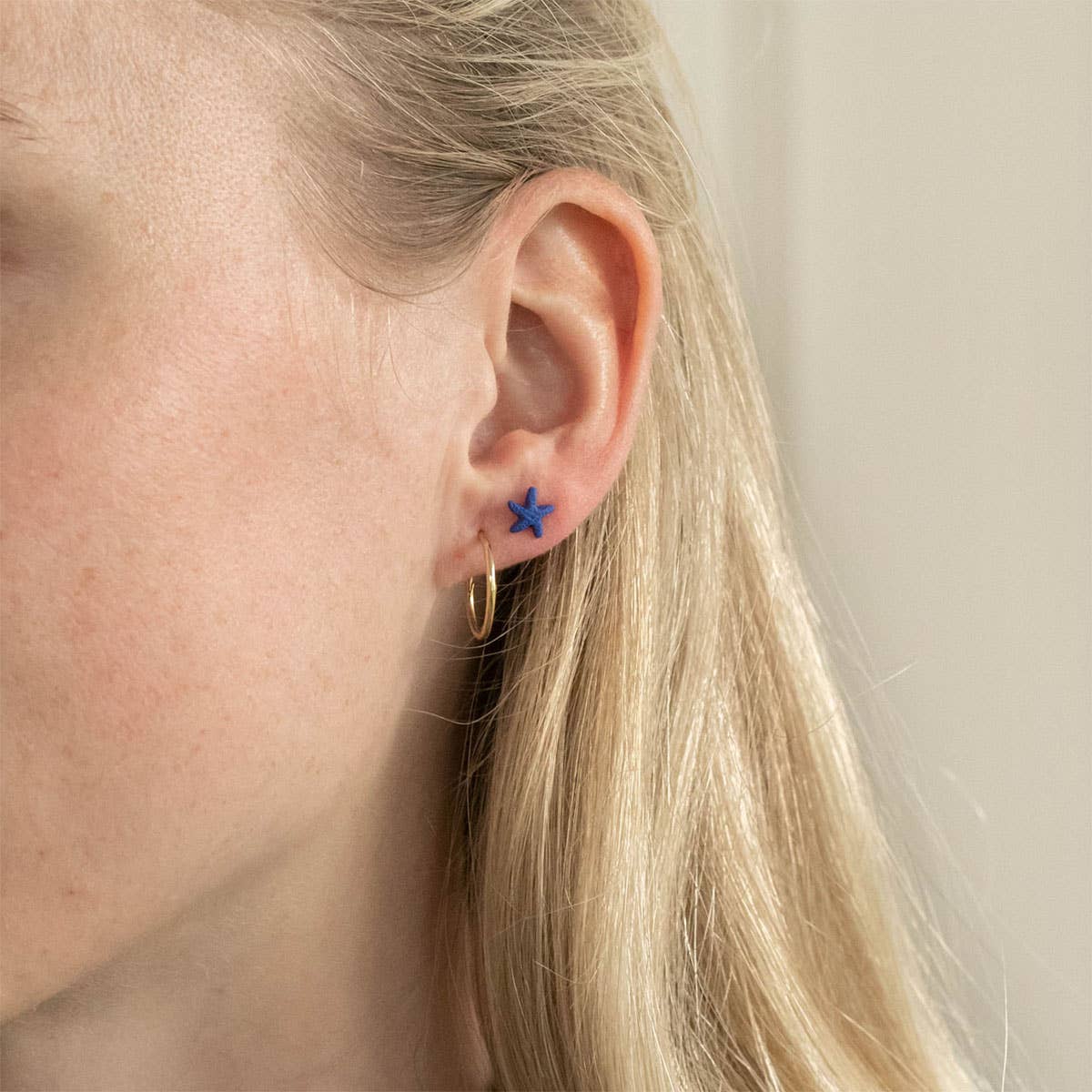 La Petite Épicerie - Wholesale Ear Jackets/Climbers - Porcelain earrings - Starfish1