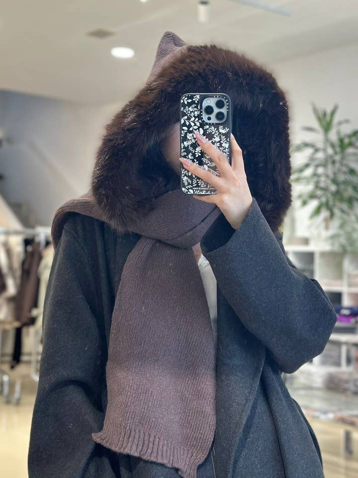 ADORA - Wholesale Poncho - Women's - Hooded scarf3