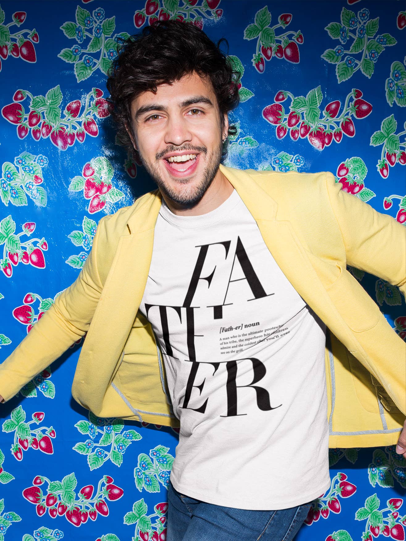 White Father Logo Remix T-shirt for wholesale on Faire