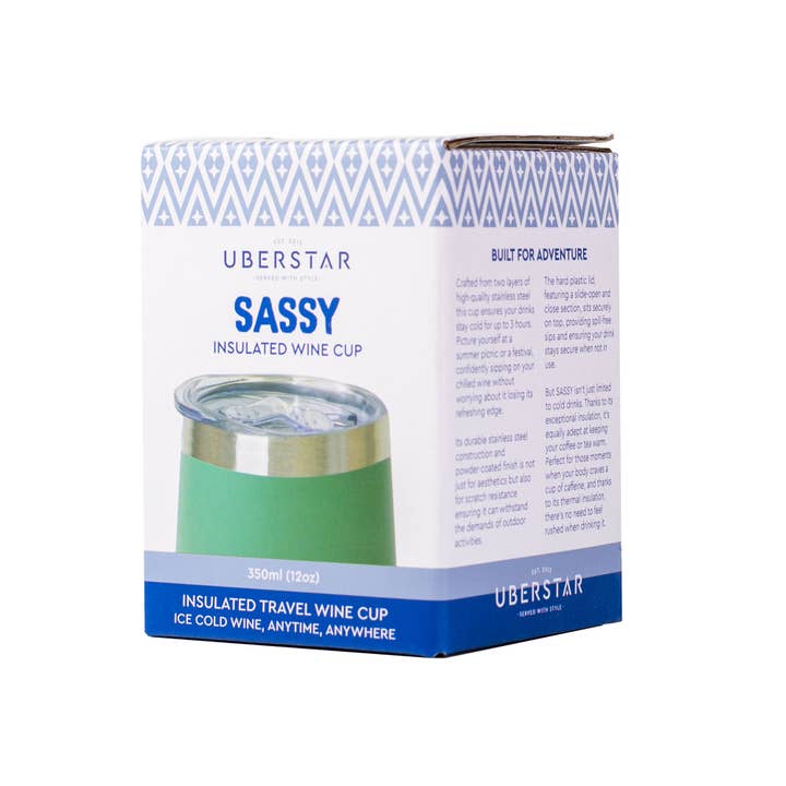 UBERSTAR - Wholesale Insulated mug/tumbler - Insulated Travel Wine Tumbler with Lid 350ml (12oz)4