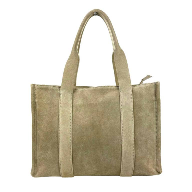 Chenson & Gorett - Wholesale Tote Bag - Women's - Suede Leather Shopper Bag for Women. B2B Fashion Promo10