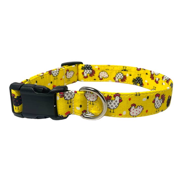 "Chickens" - Dog Collar for wholesale by Sew Cute Creations By Sydni