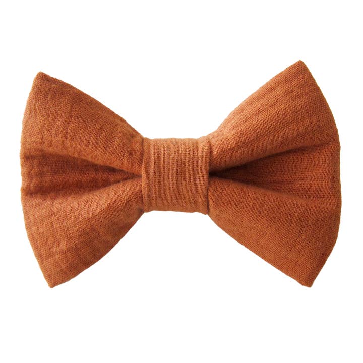 Gauze Dog Bow Tie - Brown for wholesale by Winnie and the Hound