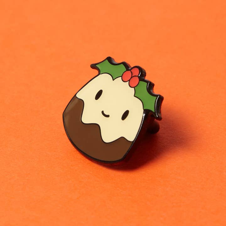 Higglebees – wholesale Lapel pin/button – Christmas Pudding - Enamel Pin Badge4