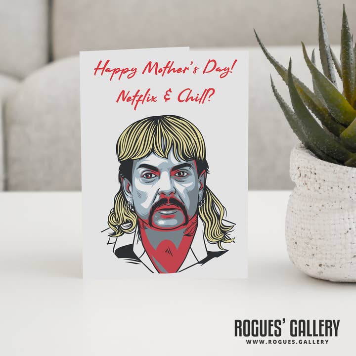 Rogues' Gallery – wholesale Father’s Day card – Joe Exotic aka The Tiger King Birthday, Mother's Day3