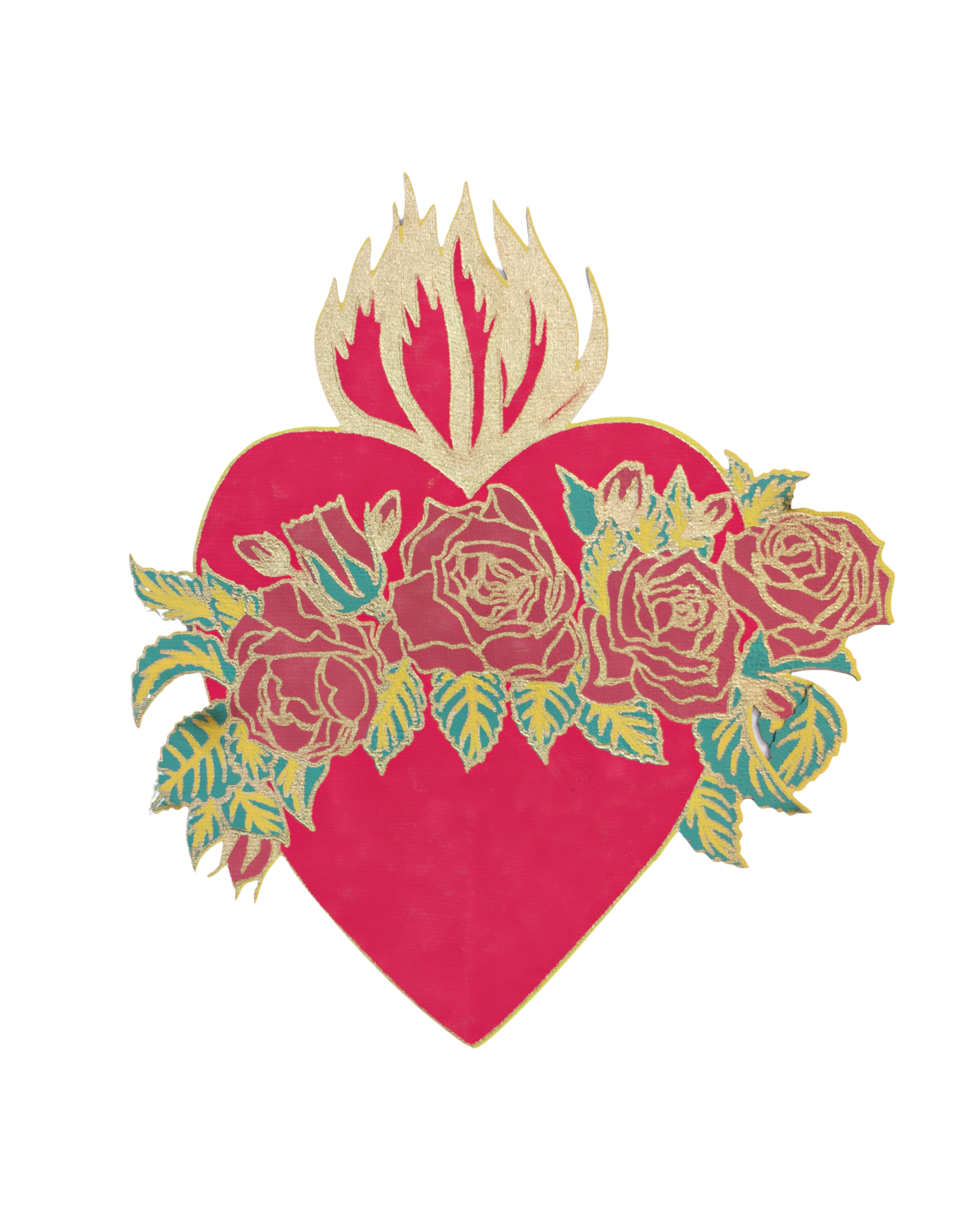 East End Press - Wholesale Love Card - Flaming Heart Greeting Card5