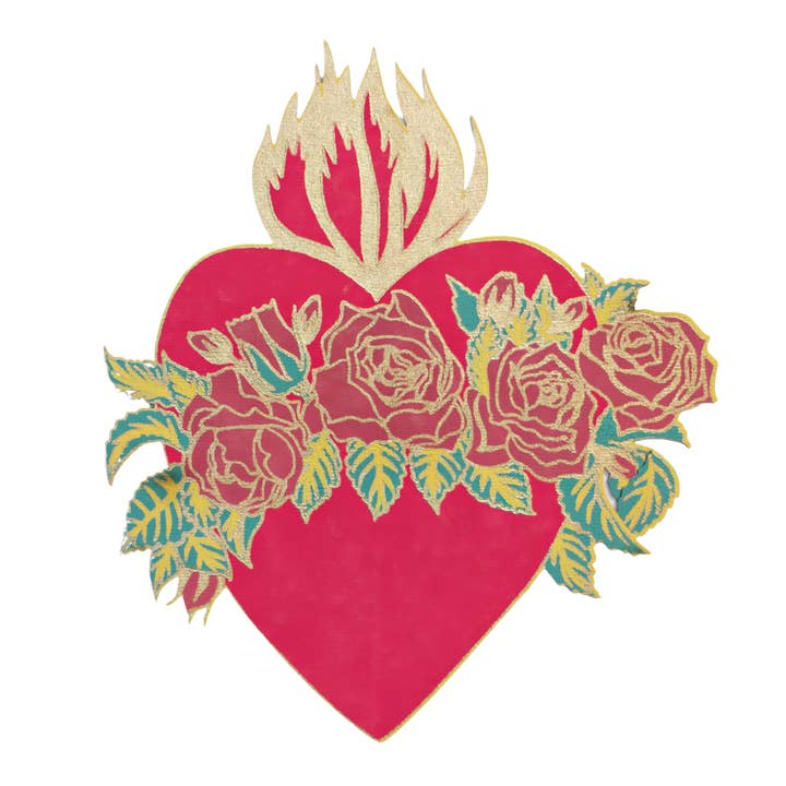 East End Press - Wholesale Love card - Flaming Heart Greeting Card5