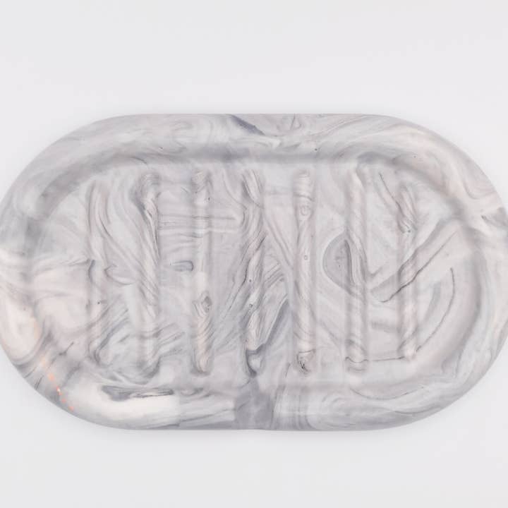 Hey Denise - Wholesale Soap Caddy - Colourful and graphic Jesmonite soap holder0