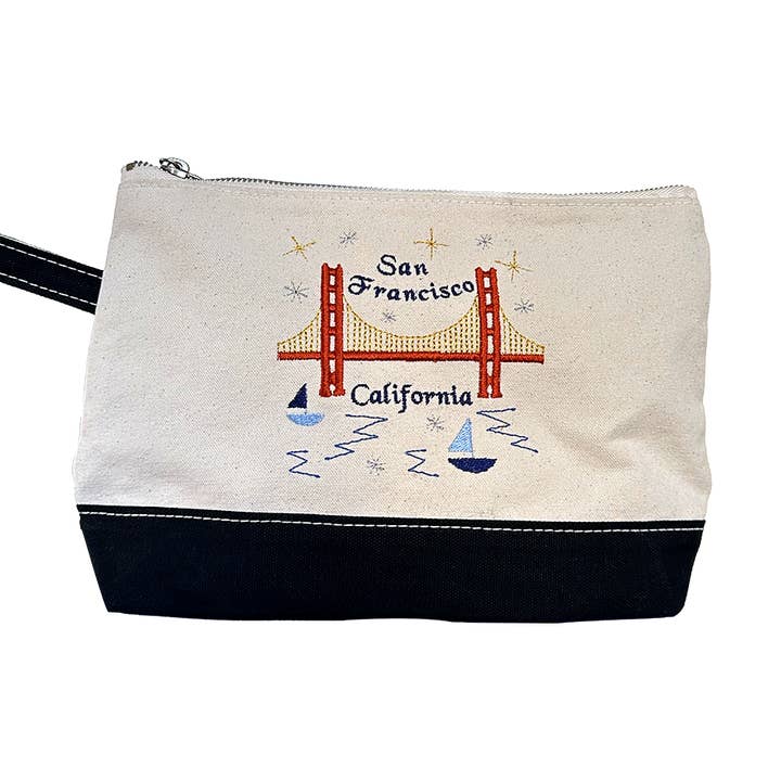 San Francisco Utility Pouch - Make-Up Bag, Travel Accessory for wholesale by Patch Ya Later