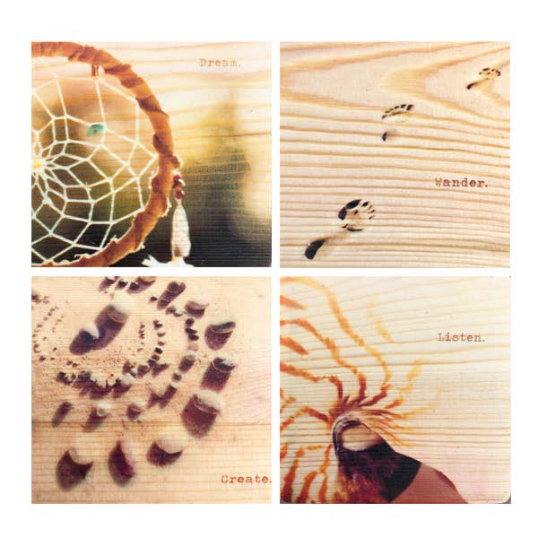 Coaster Set - inspirational for wholesale by Lancaster Wood Prints