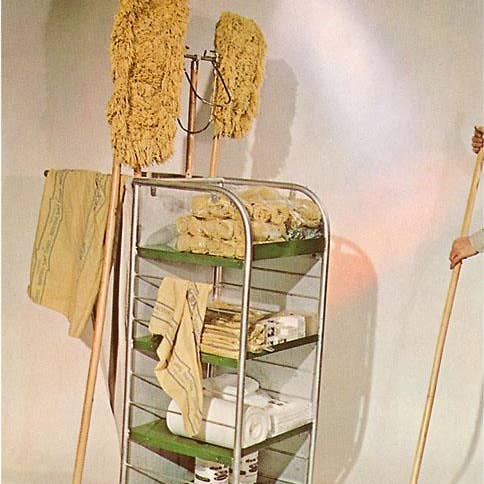 Art Print NP-423 Janitor's Rolling Cart for wholesale by Found Image Press