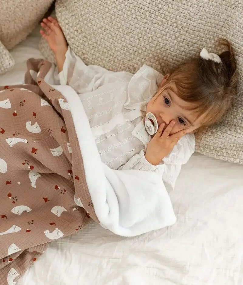 Manufacture des bébés français – wholesale Filtar – Barn och baby – Moccha Björntäcke2