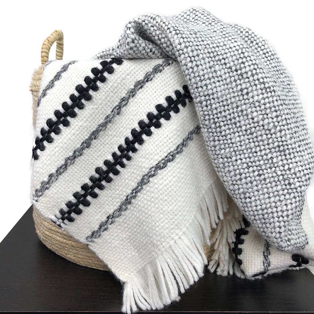 SLATE + SALT - Wholesale Throw Blanket - Chunky Snow Cuzco Alpaca Throw2