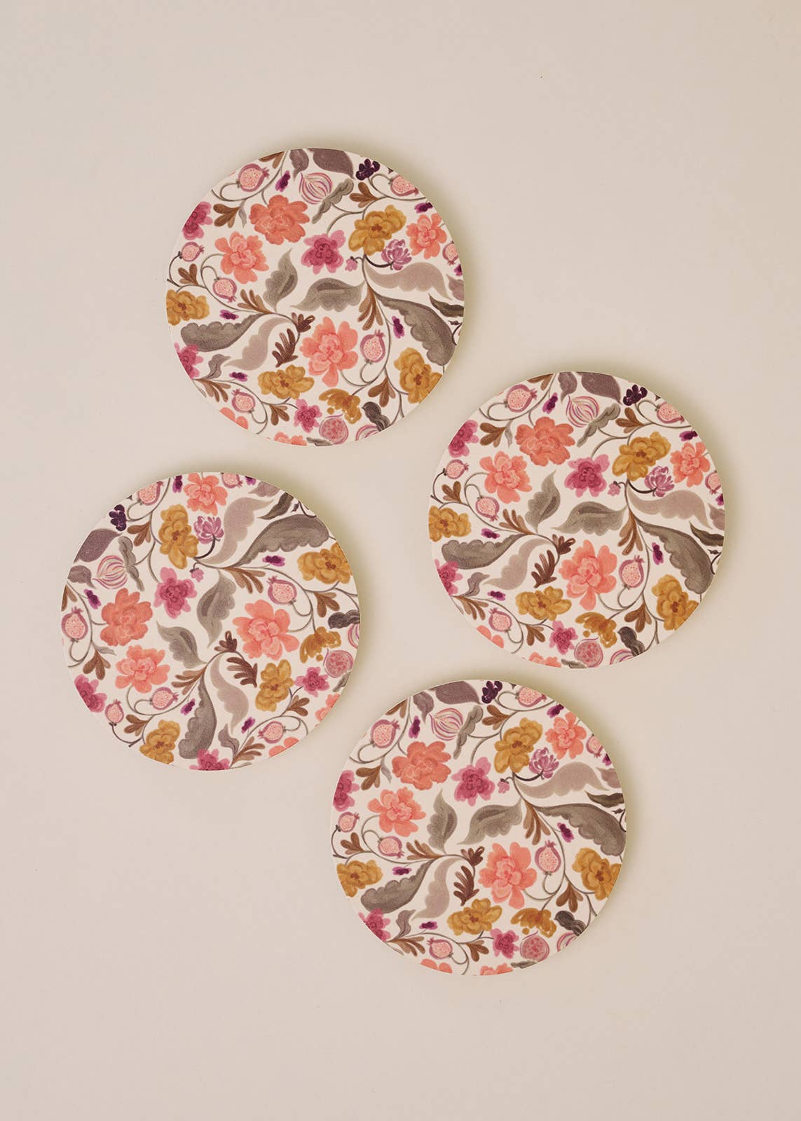 One & Only Paper - Wholesale Coasters - Autumn Florals Coaster - Set of 41