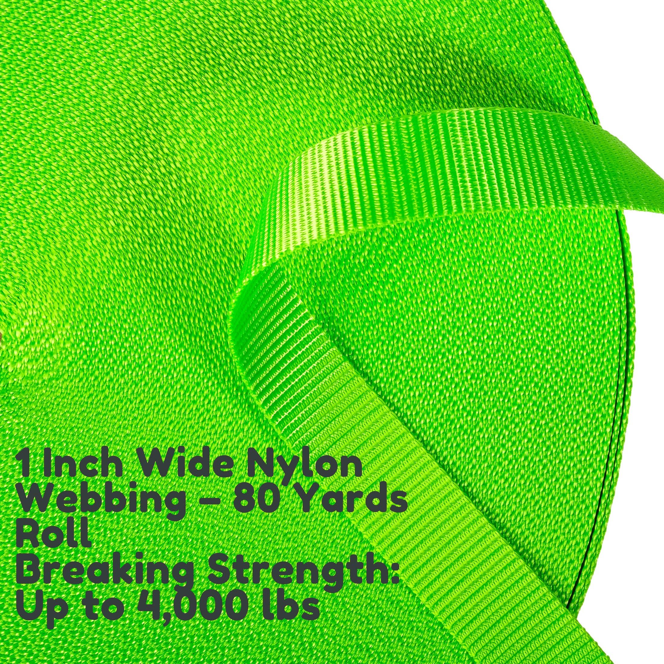 Dream Trimming Goods LLC - Wholesale Pet Collar - Cat/Dog - 1 x 80 Yd Yellow  Nylon Strap for Cargo, Pet Collar, Climb 0