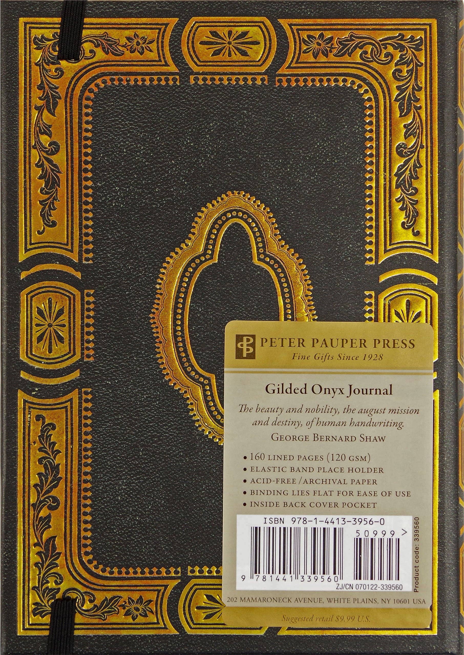 Peter Pauper Press - Wholesale Journal/Diary - Gilded Onyx Journal3