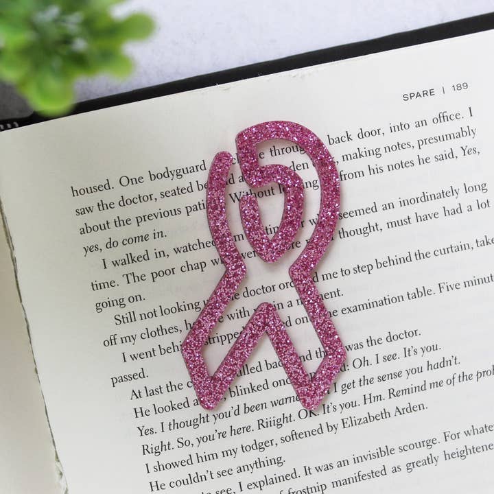 Custom Awareness Ribbon Shaped Bookmark for wholesale by Pearl's Custom Creations