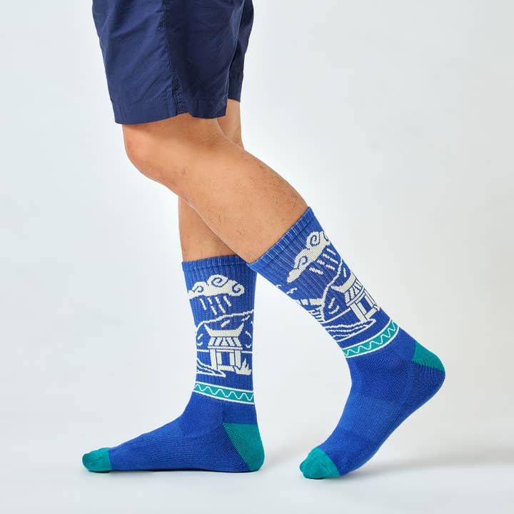 Odor-Control Performance Hiking Socks | Historical Pathway for wholesale by Ohana Sunshine