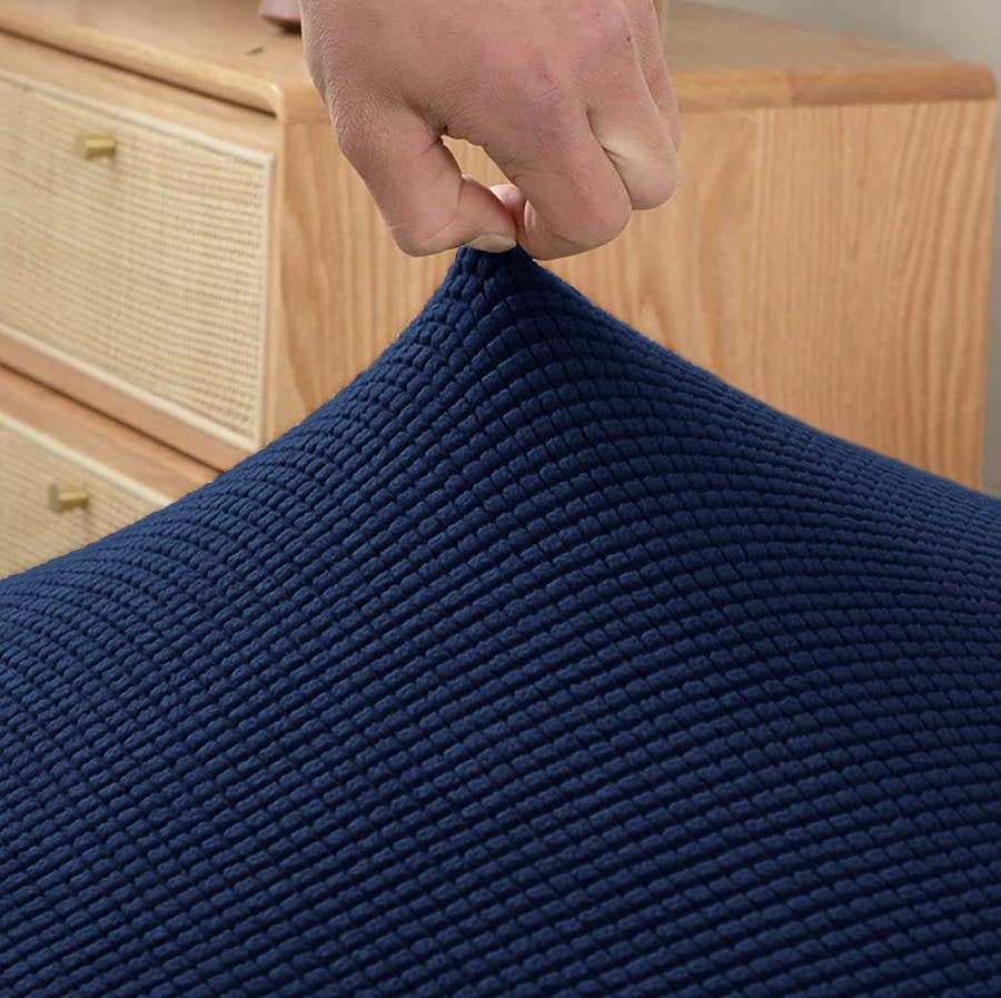 home mart goods - Vente Housses de chaise/canapé - Ensemble de 2 housses extensibles pour chaise de salle à manger, cuisine, bureau4