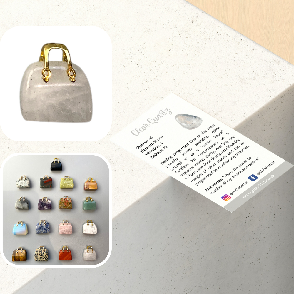 VIE - Wholesale Decorative Figurine - Mini Crystal Handbags, 2-2.5cm7