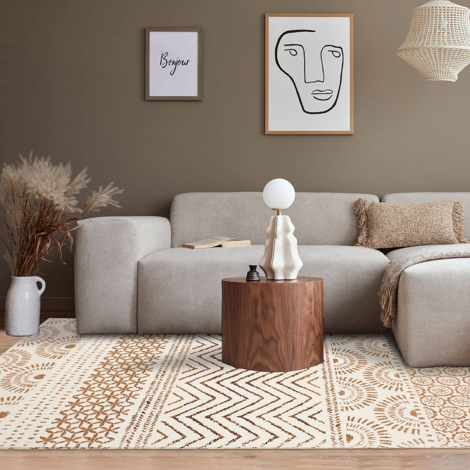 vaniljsås AF ORIENVAG matta i Berber-stil med Oeko-Tex-certifiering för wholesale på Faire1