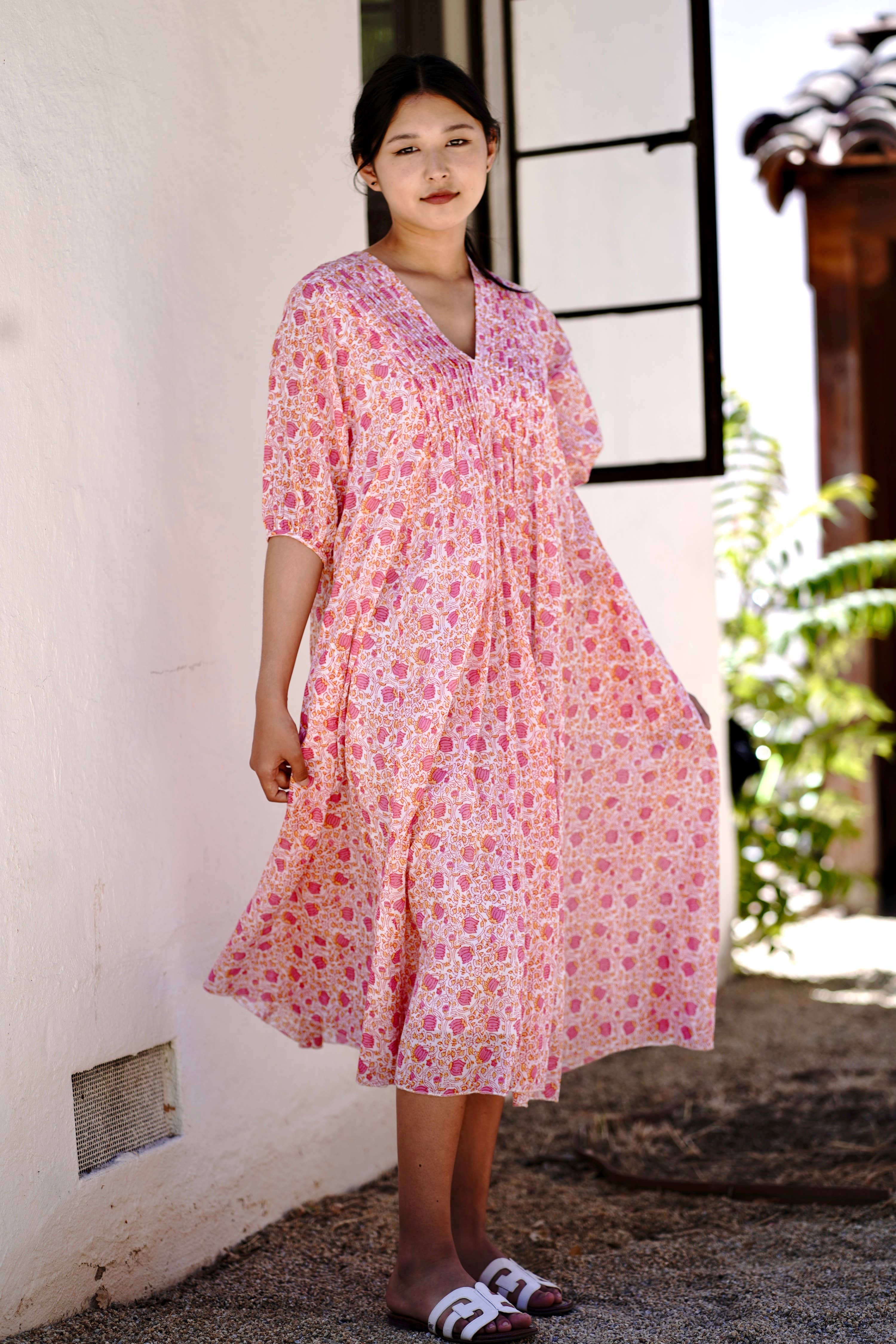 Elfenben-Rosa Skye klänning elfenben-rosa för wholesale på Faire2