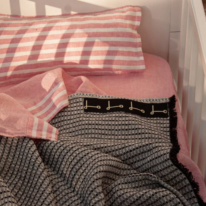 dE.LENZO KIDS - Wholesale Bedding Blanket - Kids & Baby - MINI CRIB SLATS 100% LINEN9