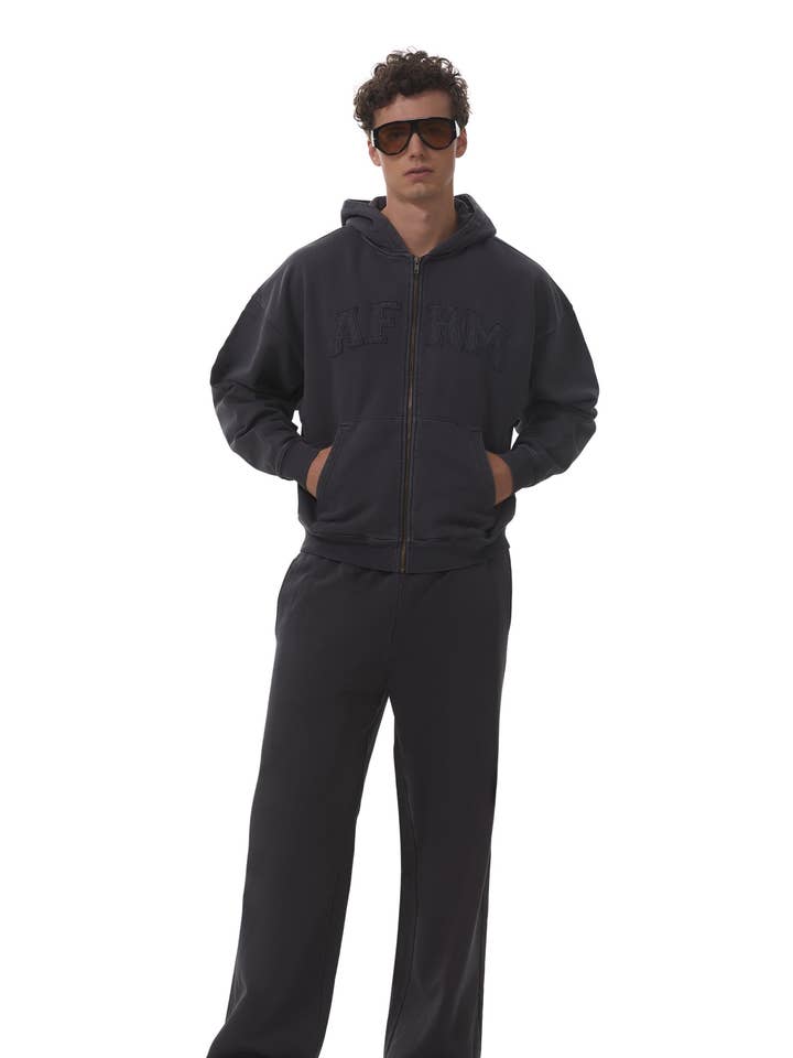 Sudadera con capucha Cameron con cremallera - Ónix para venta al por mayor de AFRM