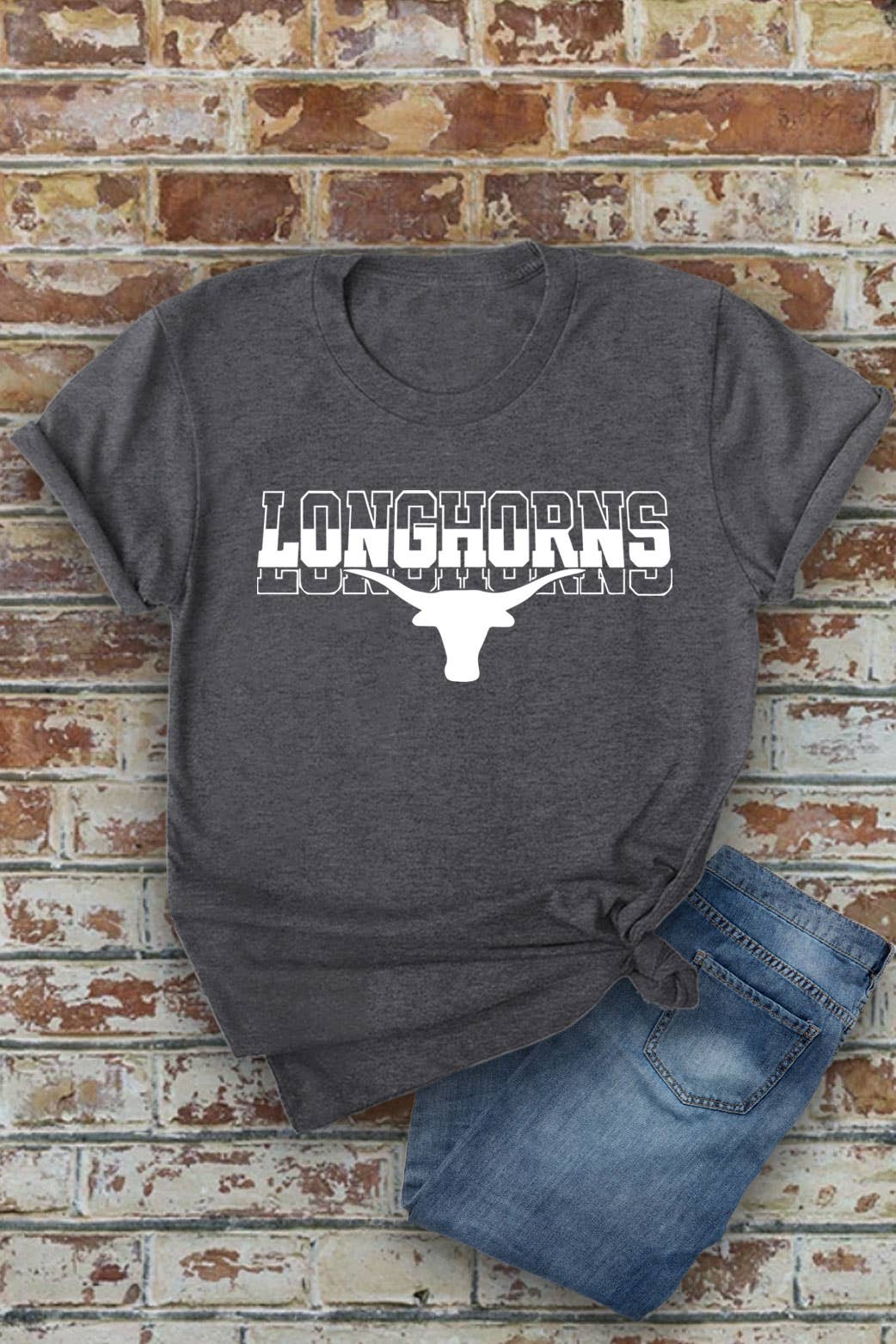 Top Avenue - Wholesale Screen Printed T-Shirt - Women's - Longhorns, Western, Rodeo, Unisex Round Neck T-Shirt3
