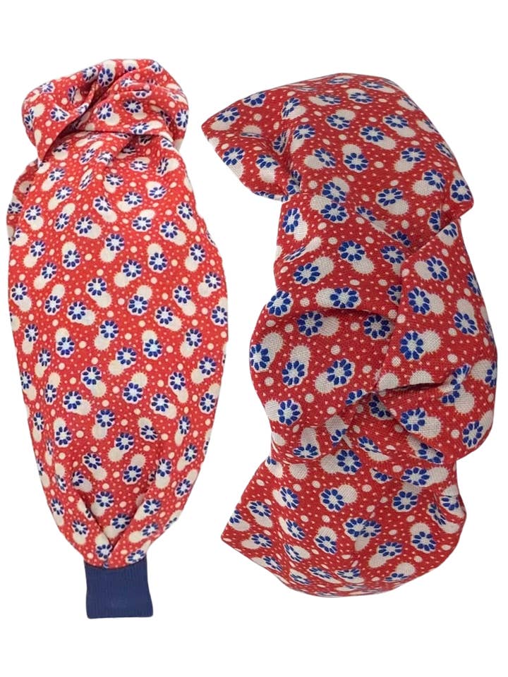 Vintage-Blau und Rot mit Blumenmuster für den Großhandel von Pretty Happies