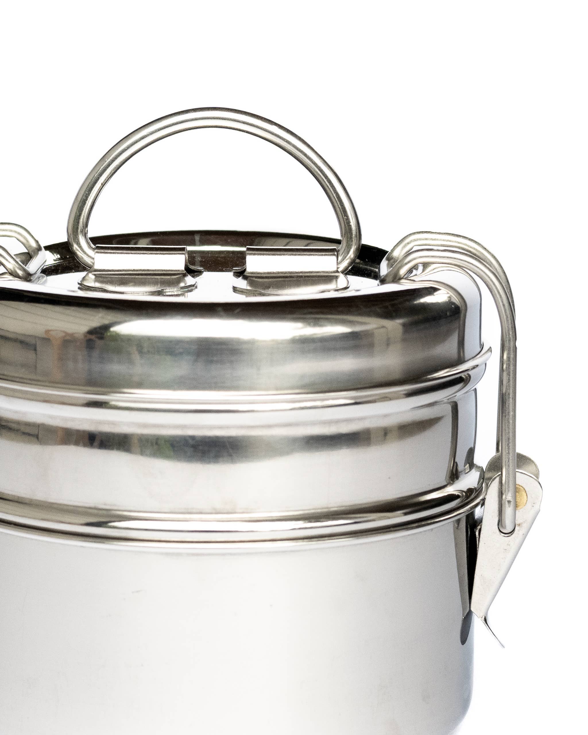 Indika - Vente Sac/boîte repas - Tiffin en acier inoxydable, grand4