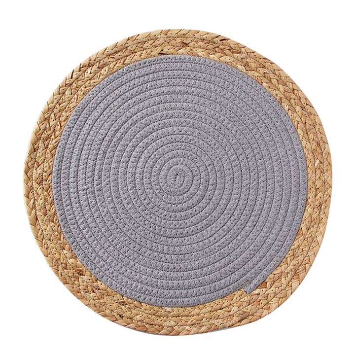 Fennco Styles - Wholesale Placemat - Hand-Woven Rattan Cotton Braided Rope Placemat