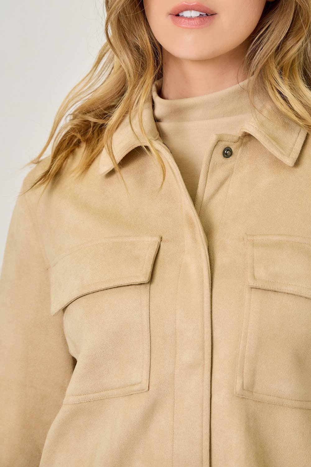 Mystree - Wholesale Shirt Jacket/Shacket - Women's - 61219 Suede Shacket31