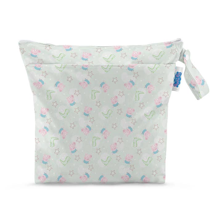 Peppa Pig Grab & Go Nappy Wet Bag - George Pig | Sage for wholesale by Modern Cloth Nappies