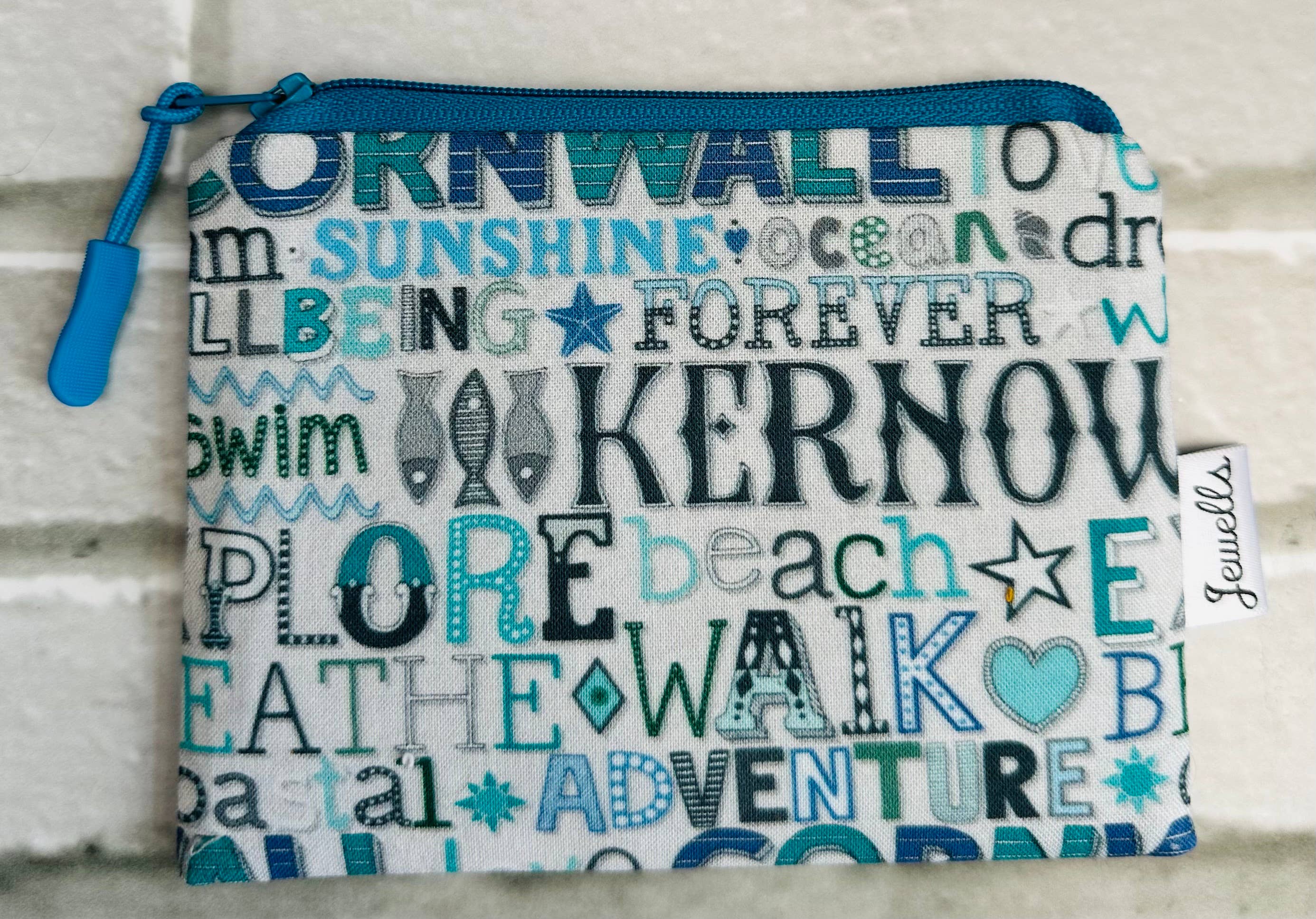 Jewells – wholesale Coin purse – Women’s – Cornwall Kernow wording grey fabric coin purse pouch0