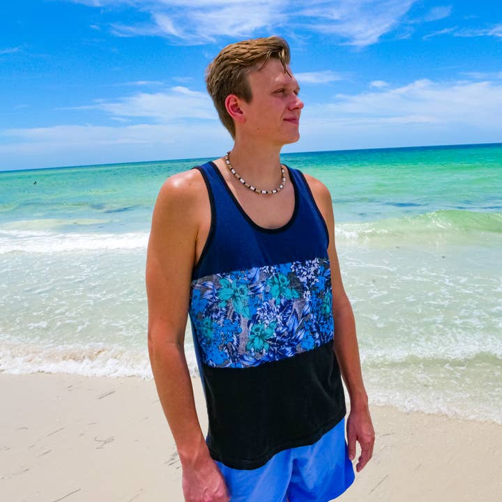 Natalia - Wholesale Choker/Collar - Summer Beach Hemp and Puka Shell Necklace Choker for Men- PC