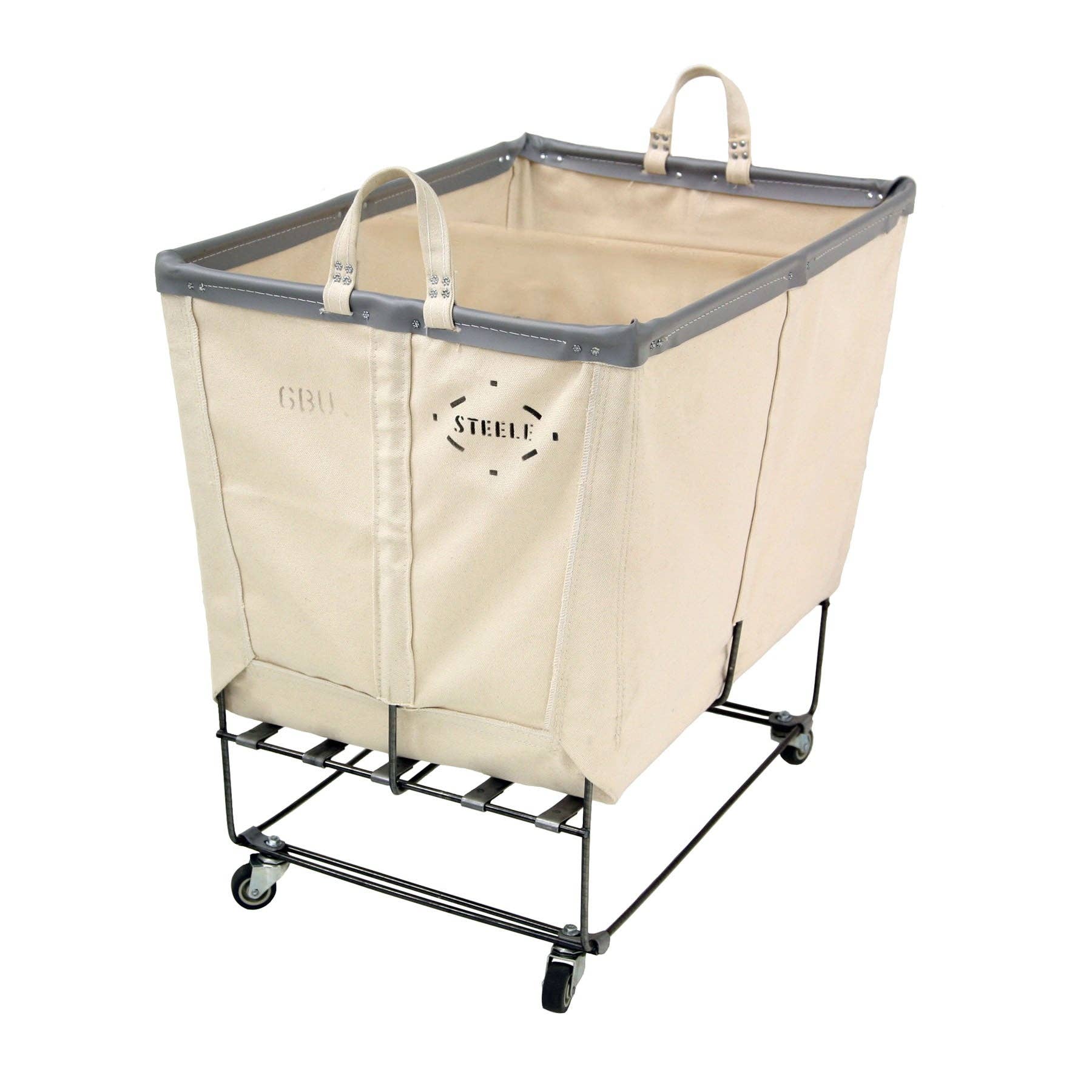 Steele Canvas Basket Corp. - Wholesale Laundry Basket - Canvas Elevated Truck - Permanent Style 6 Bu6