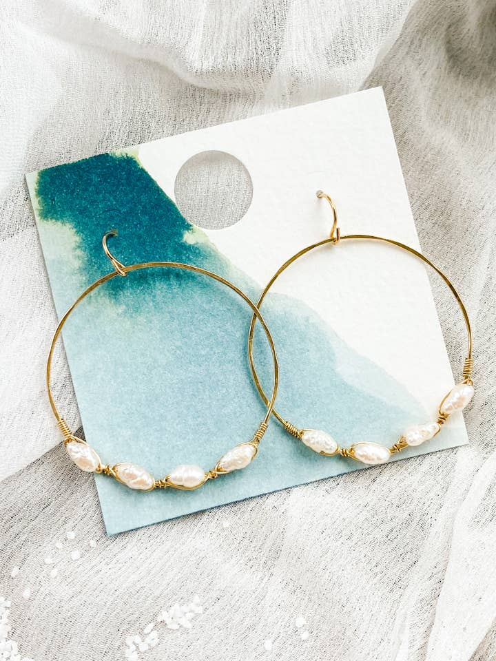 pearl loops for wholesale by Fiercen Designs