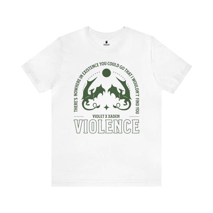 The Bean Workshop - Wholesale Screen Printed T-Shirt - Women's - Violence Violet and Xaden T-shirt5